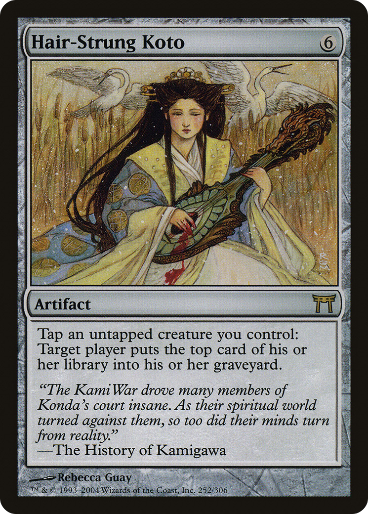 Hair-Strung Koto (CHK-252) - Champions of Kamigawa Foil