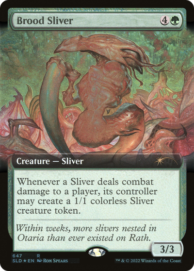 Brood Sliver (SLD-647) - Secret Lair Drop: (Extended Art) Foil
