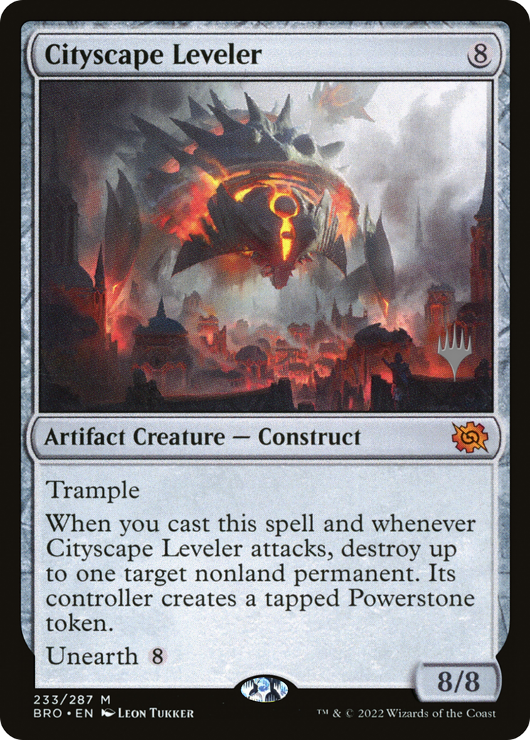 Cityscape Leveler (PPBRO-233) - The Brothers' War Promos Foil