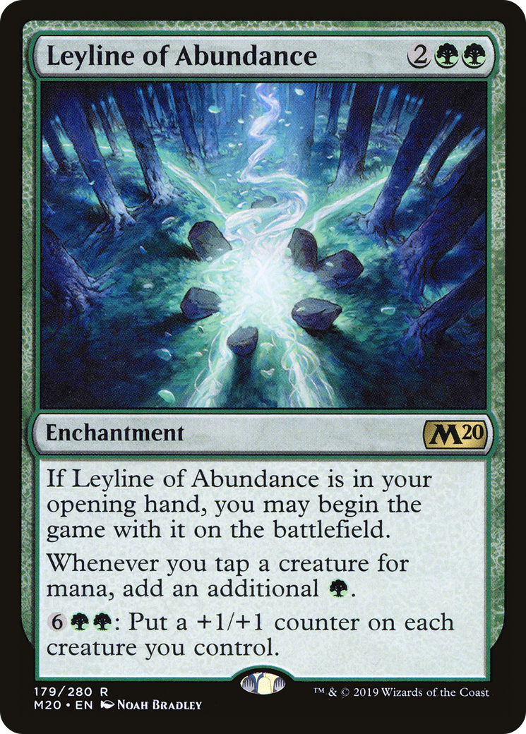Leyline of Abundance (M20-179) - Core Set 2020 Foil