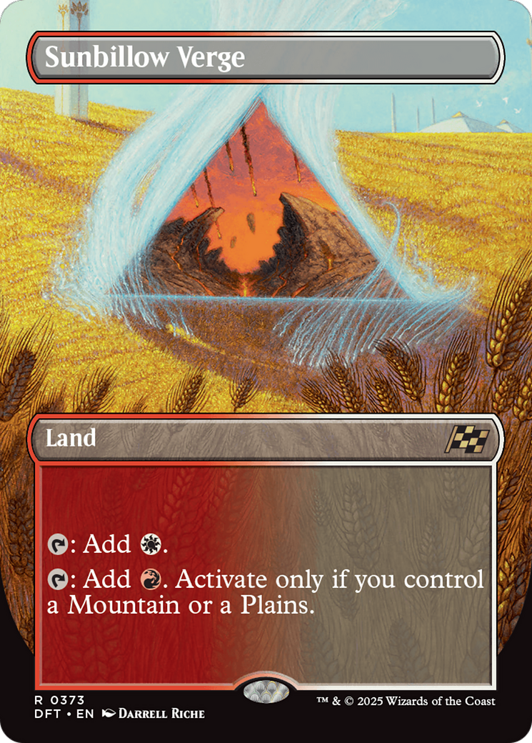 Sunbillow Verge (DFT-373) - Aetherdrift (Borderless) Foil