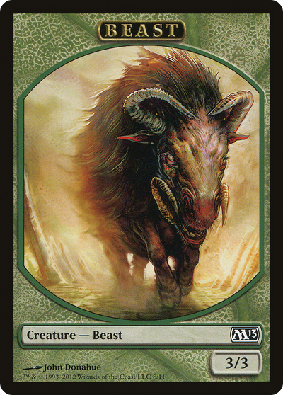Beast (M13-008) - Magic 2013 Tokens