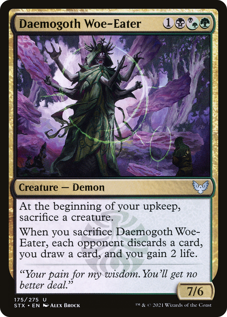 Daemogoth Woe-Eater (STX-175) - Strixhaven: School of Mages Foil