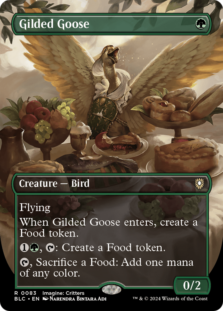 Gilded Goose (BLC-083) - Bloomburrow Commander (Borderless)