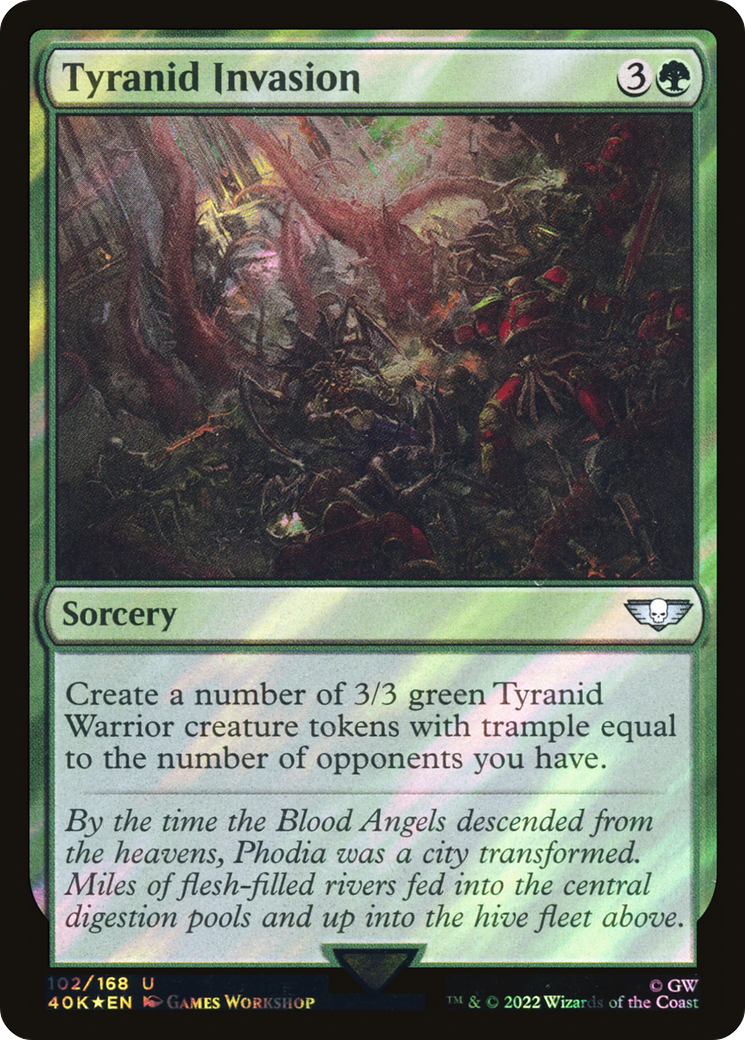 Tyranid Invasion (40K-102) - Warhammer 40,000 Commander Foil