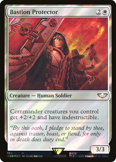 Bastion Protector (40K-182★) - Warhammer 40,000 Commander Foil