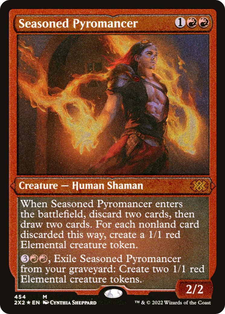 Seasoned Pyromancer (2X2-454) - Double Masters 2022 Foil