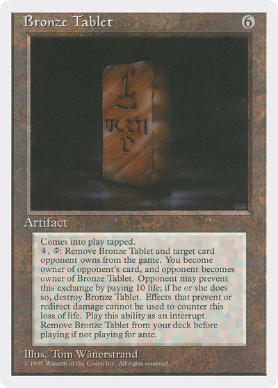 Bronze Tablet (4ED-) - Fourth Edition