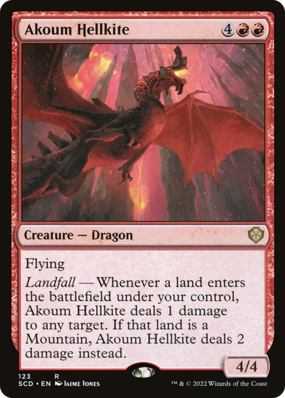 Akoum Hellkite (SCD-123) - Starter Commander Decks