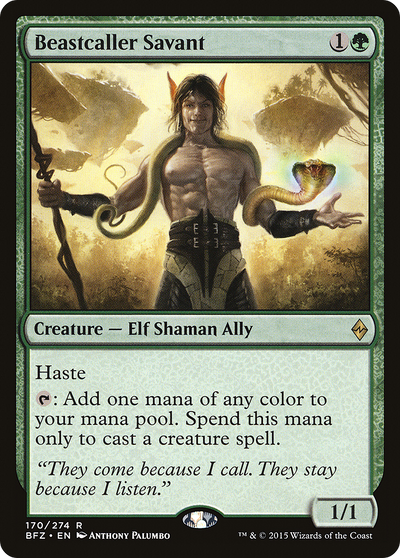 Beastcaller Savant (BFZ-170) - Battle for Zendikar