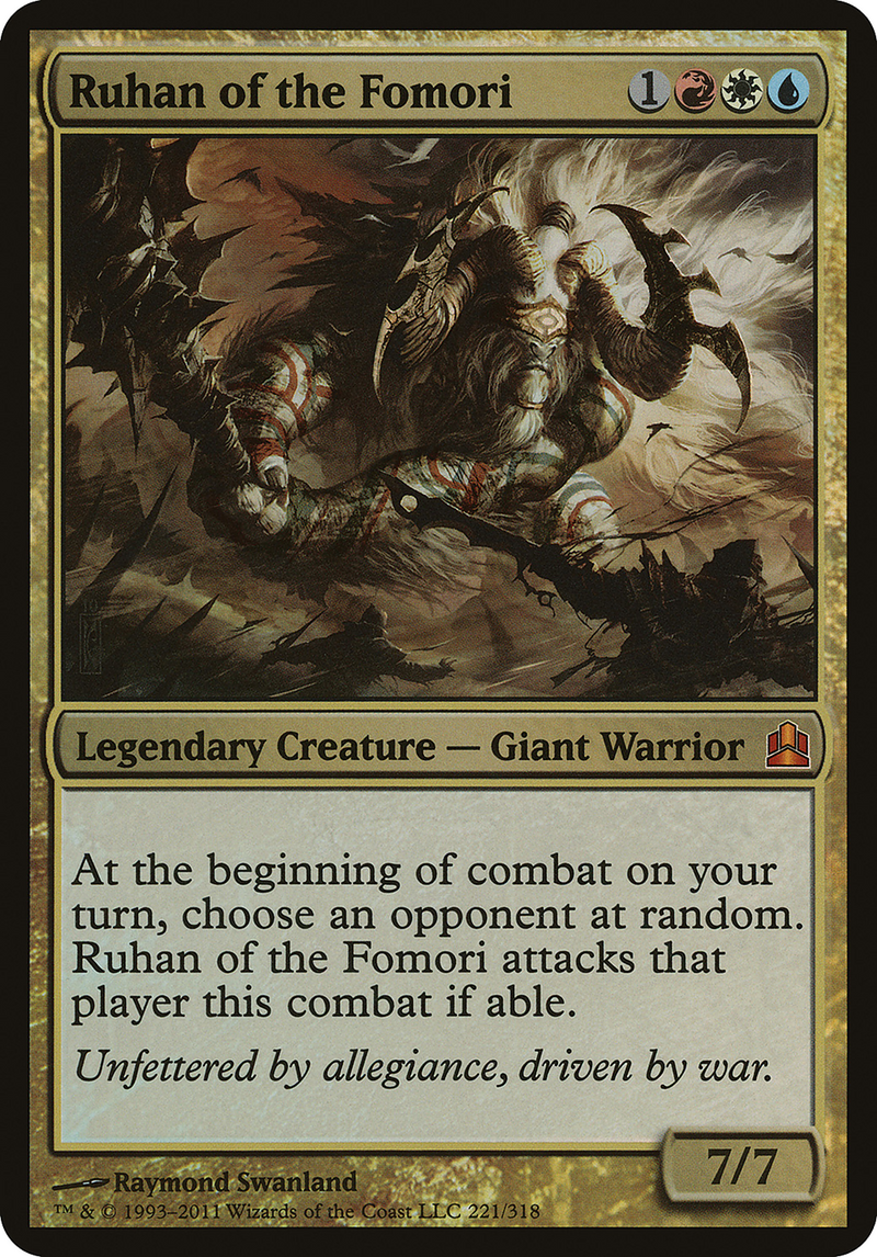 Ruhan of the Fomori (OVER-221) - Commander 2011 Oversized Foil