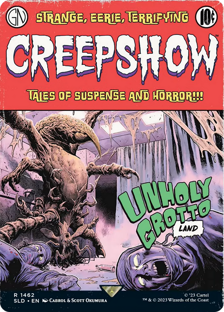 Unholy Grotto // Unholy Grotto (SLD-1462) - Secret Lair Drop: (Full Art) (Borderless) Foil