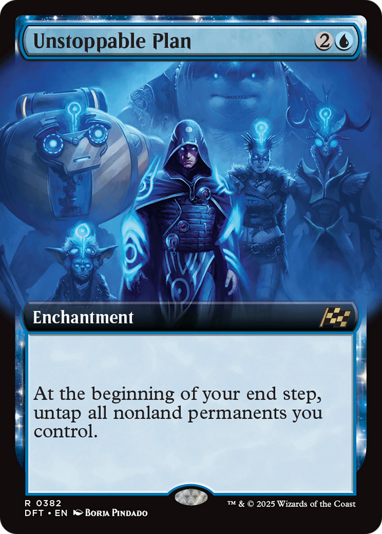 Unstoppable Plan (DFT-382) - Aetherdrift: (enchantment, Extended Art) Foil