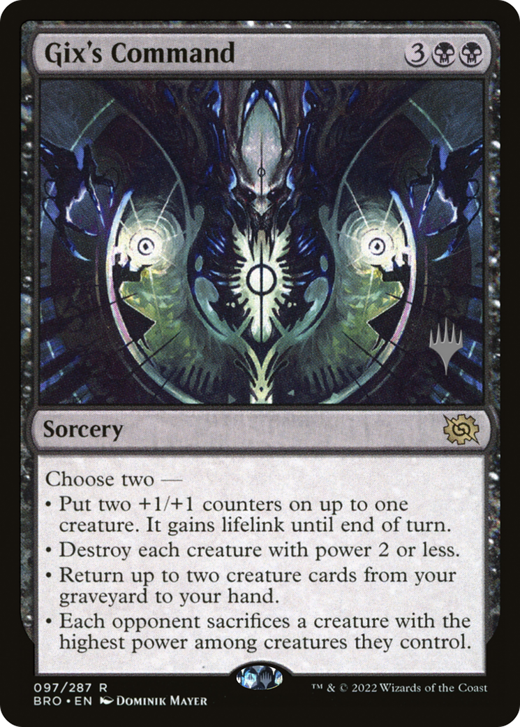 Gix's Command (PPBRO-097) - The Brothers' War Promos