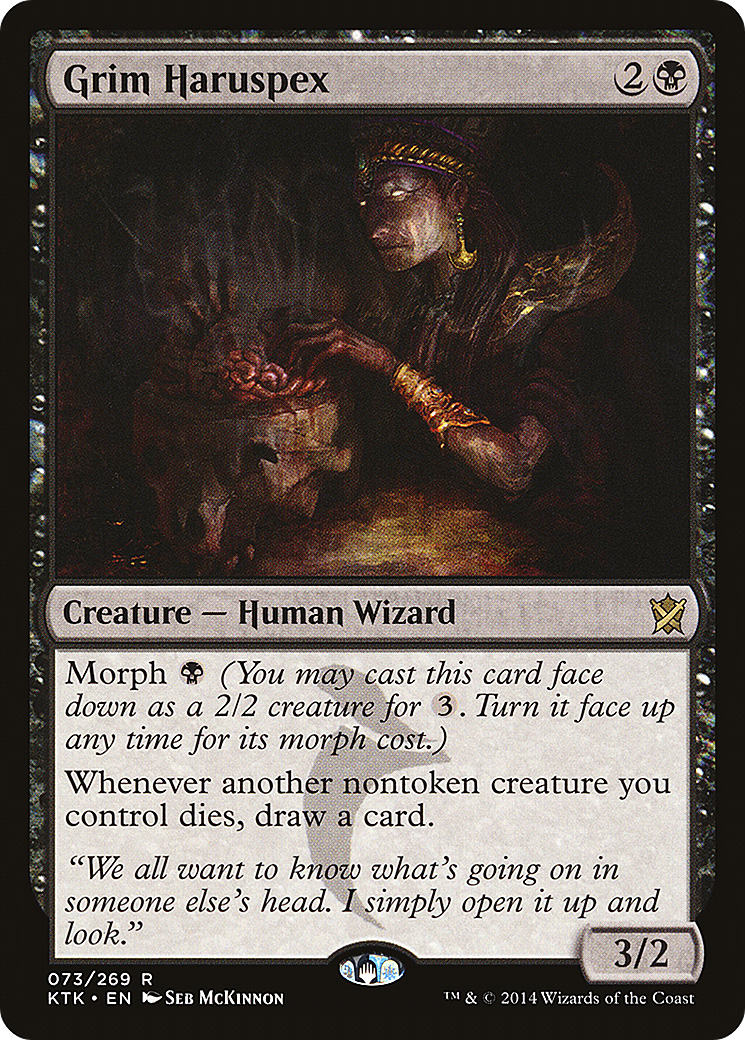 Grim Haruspex (KTK-073) - Khans of Tarkir Foil