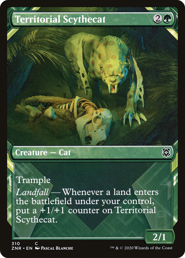 Territorial Scythecat (ZNR-310) - Zendikar Rising: (Showcase)