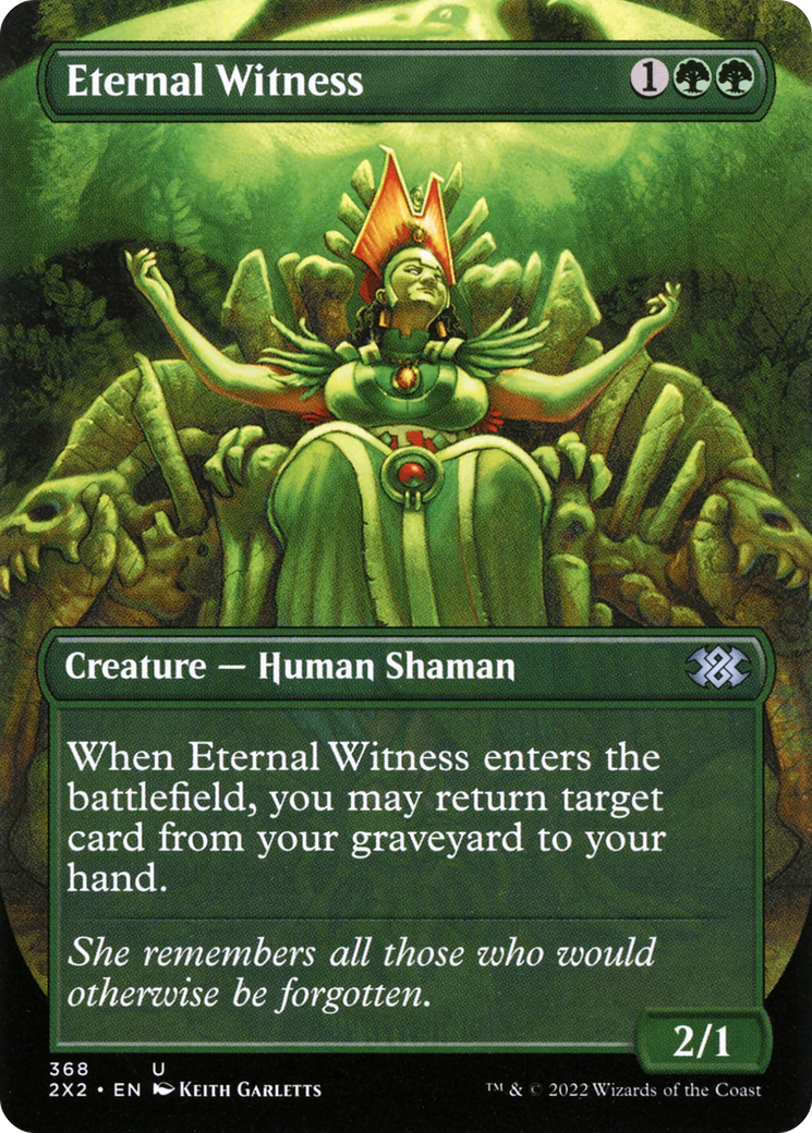 Eternal Witness (2X2-368) - Double Masters 2022 (Borderless) Foil