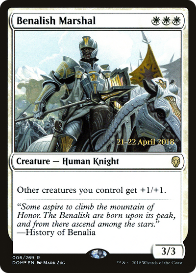 Benalish Marshal (PRE-06S) - Dominaria Promos Foil