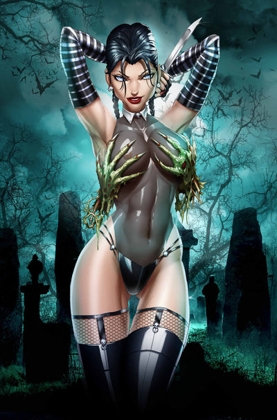 2022 Goth Girl Halloween Metal Comic Exclusive