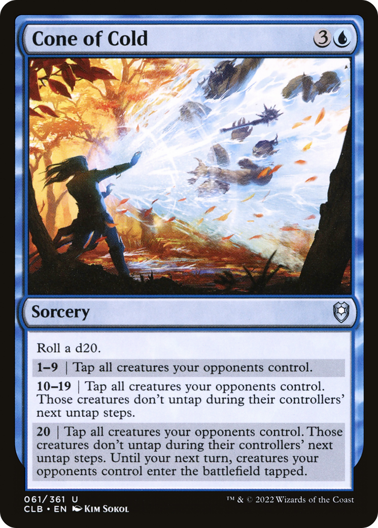 Cone of Cold (CLB-061) - Commander Legends: Battle for Baldur's Gate Foil