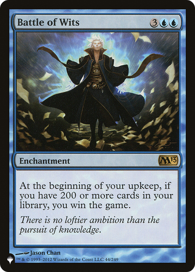 Battle of Wits (LIST-M13-44) - The List