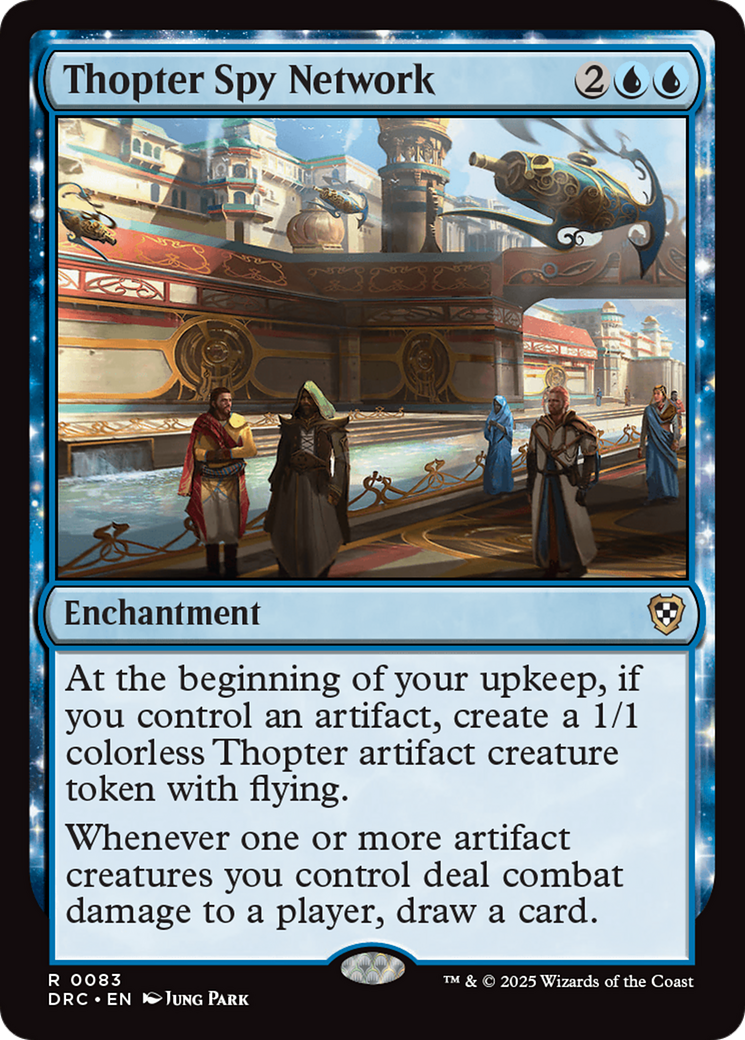 Thopter Spy Network (DRC-083) - Commander: Aetherdrift: (enchantment)