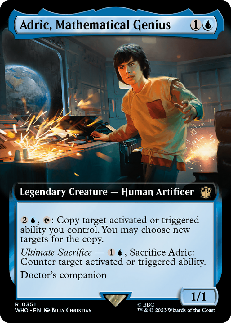Adric, Mathematical Genius (WHO-351) - Doctor Who: (Extended Art) Foil