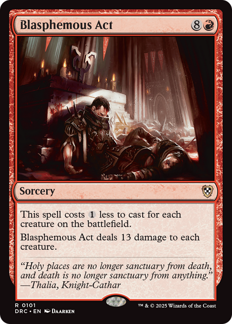 Blasphemous Act (DRC-101) - Commander: Aetherdrift
