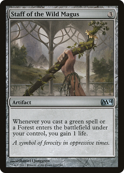 Staff of the Wild Magus (M14-223) - Magic 2014