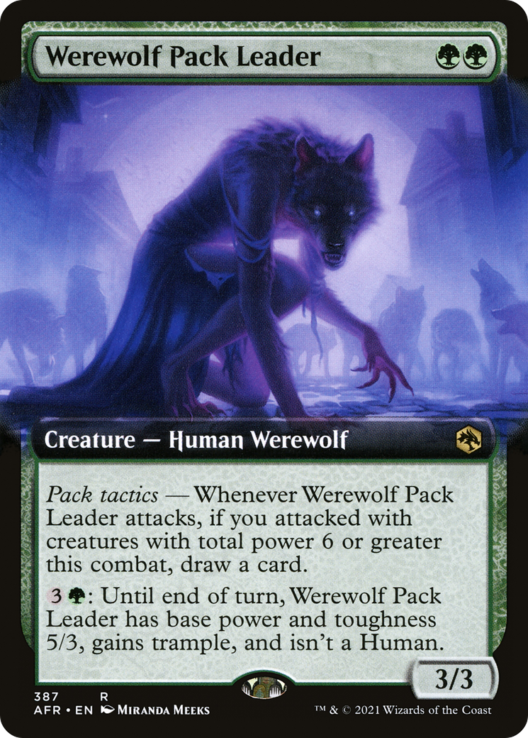 Werewolf Pack Leader (AFR-387) - Adventures in the Forgotten Realms: (Extended Art)