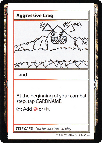 Aggressive Crag (CMB1-) - Mystery Booster Playtest Cards 2021