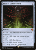 Staff of Compleation (ONE-242) - Phyrexia: All Will Be One Foil - Near Mint Foil