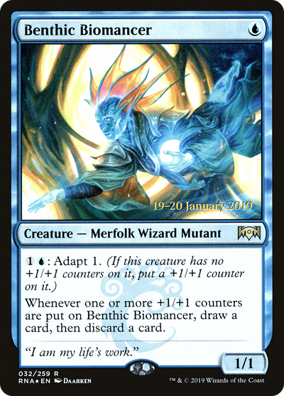 Benthic Biomancer (PRE-32S) - Ravnica Allegiance Promos Foil