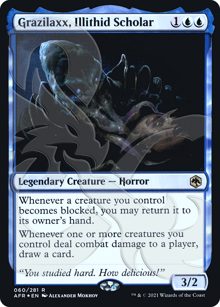 Grazilaxx, Illithid Scholar (AFR&-60A) - Adventures in the Forgotten Realms Promos Foil