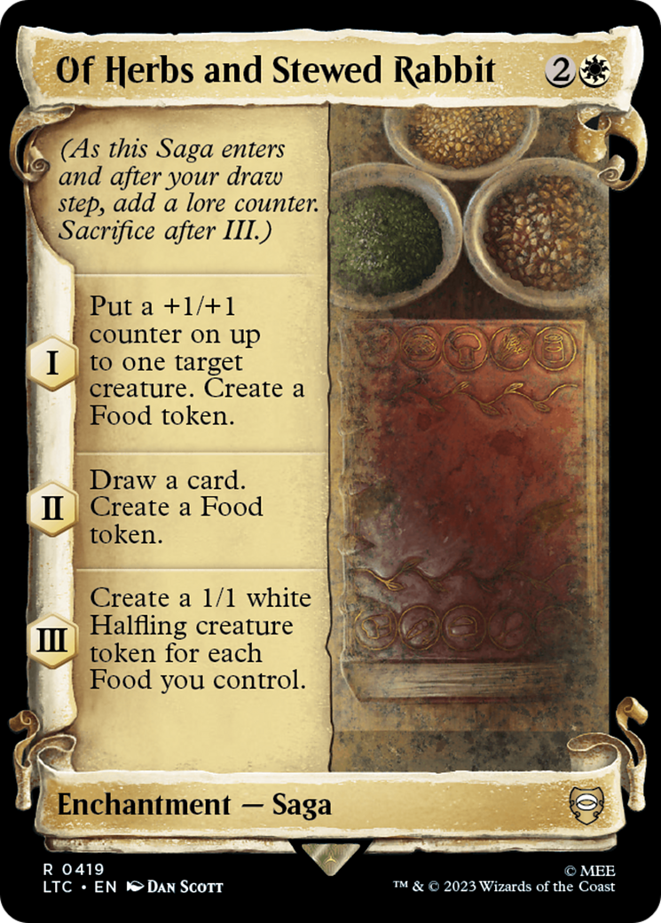 Of Herbs and Stewed Rabbit (LTC-419) - Tales of Middle-earth Commander: (Showcase) Foil