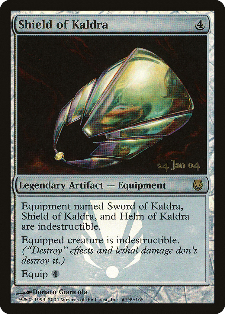 Shield of Kaldra (PRE-139★) - Darksteel Promos Foil