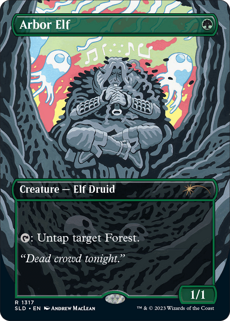 Arbor Elf (SLD-1317) - Secret Lair Drop (Borderless) Foil