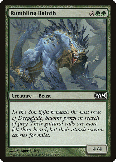 Rumbling Baloth (M14-193) - Magic 2014