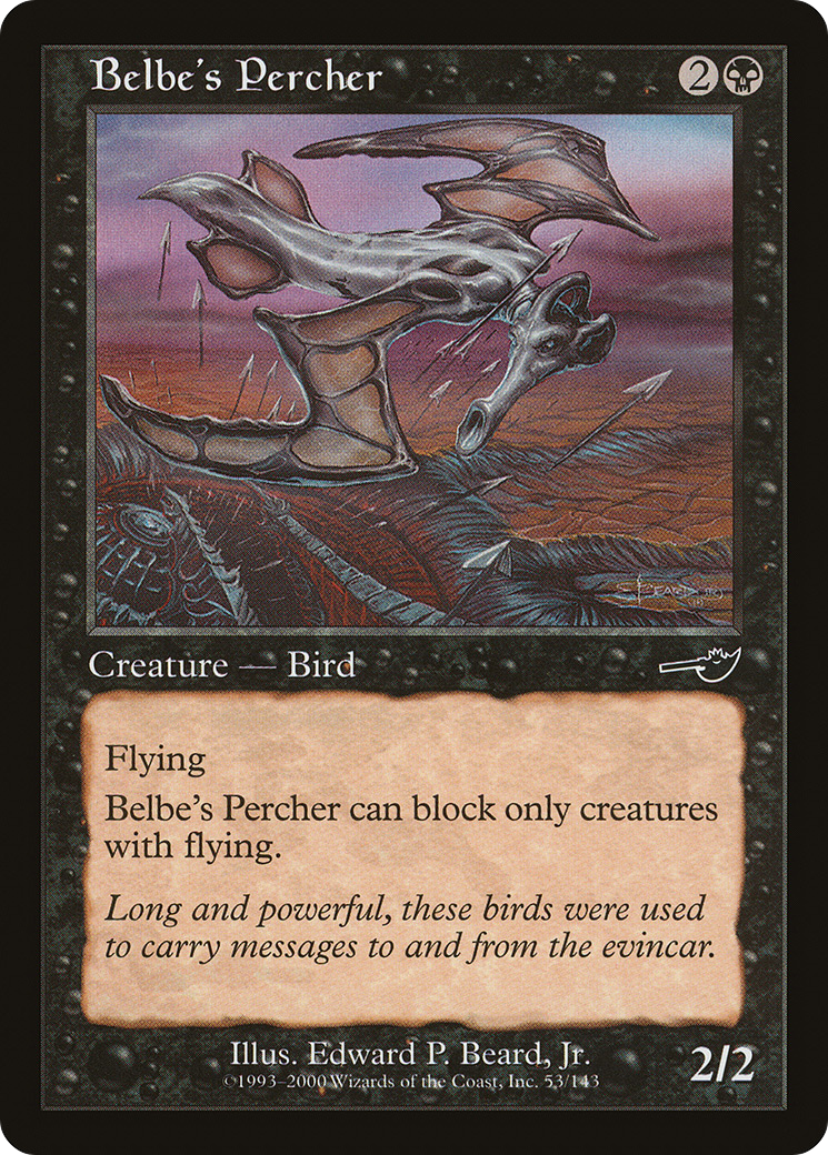 Belbe's Percher (NMS-053) - Nemesis