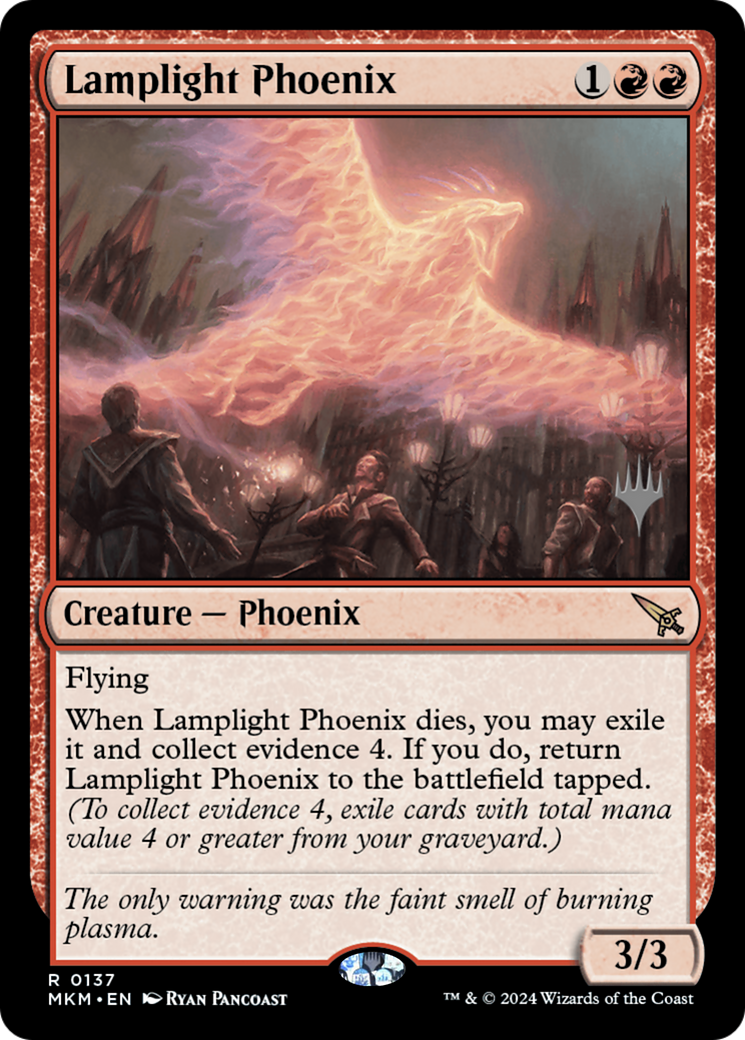 Lamplight Phoenix (PPMKM-137) - Murders at Karlov Manor Promos