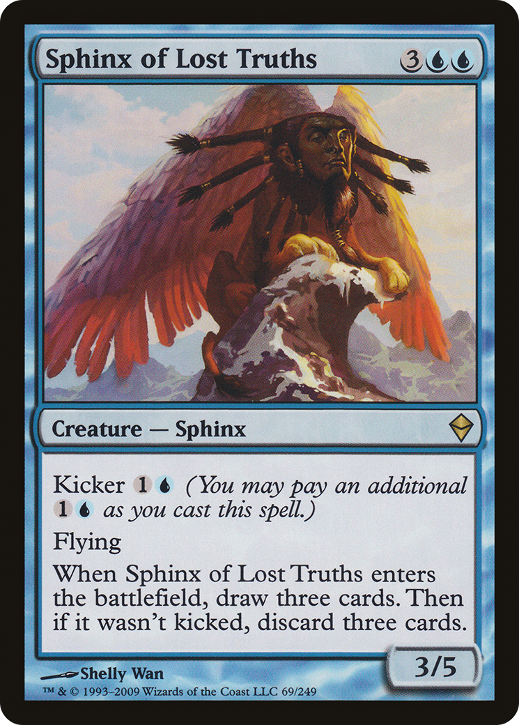Sphinx of Lost Truths (ZEN-069) - Zendikar Foil