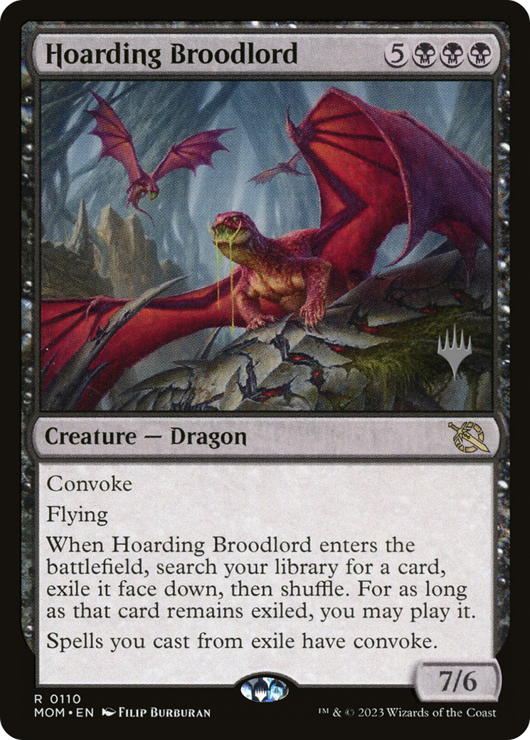 Hoarding Broodlord (PPMOM-110P) - March of the Machine Promos Foil