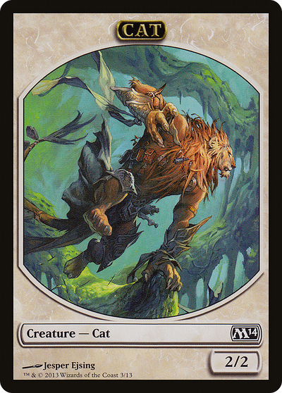 Cat (M14-003) - Magic 2014 Tokens