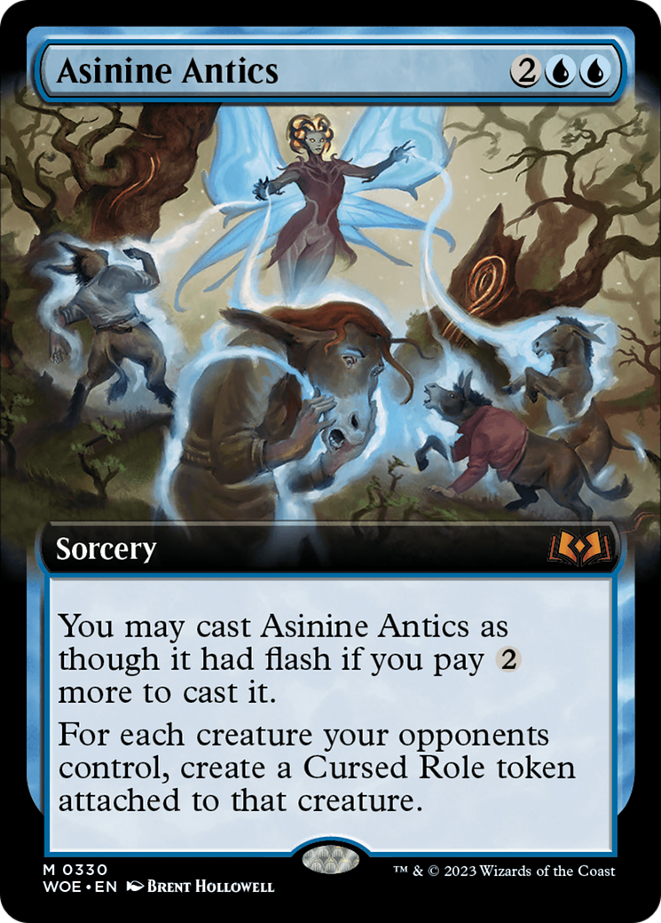 Asinine Antics (WOE-330) - Wilds of Eldraine: (Extended Art) Foil