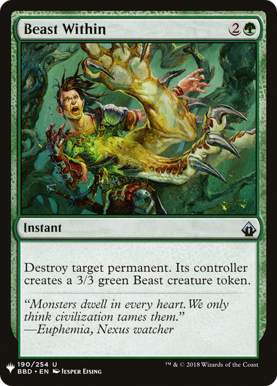 Beast Within (LIST-BBD-190) - The List