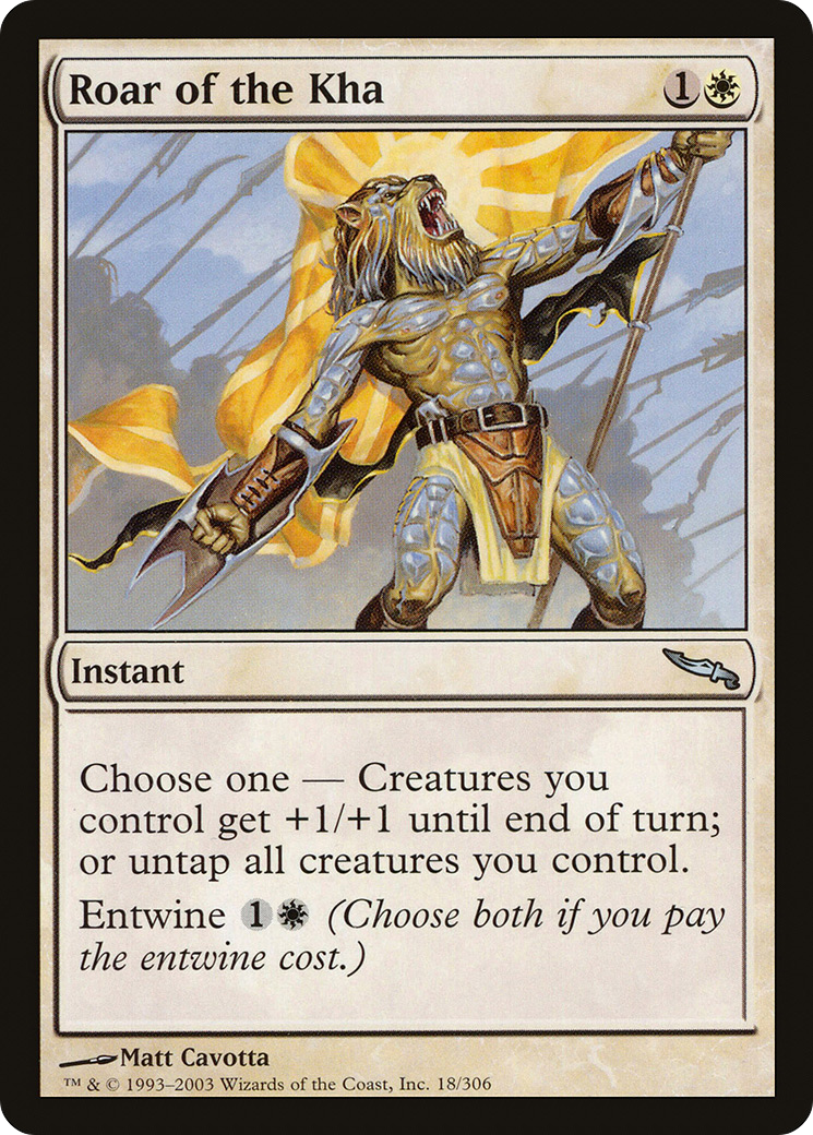 Roar of the Kha (MRD-018) - Mirrodin Foil
