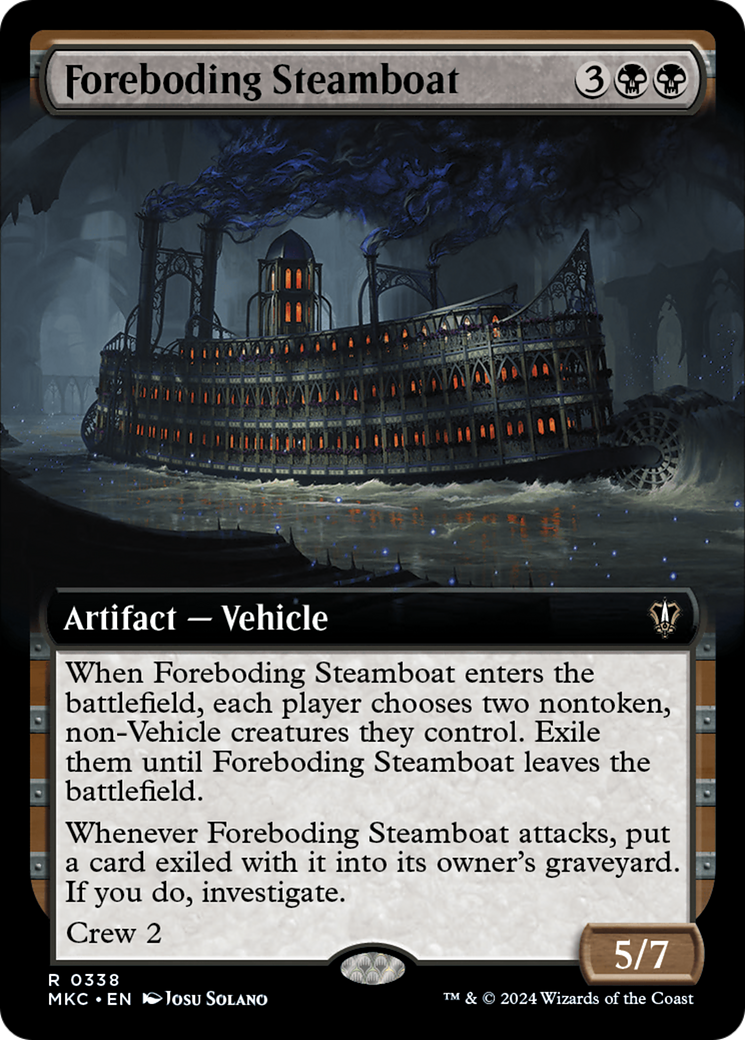 Foreboding Steamboat (MKC-338) - Murders at Karlov Manor Commander: (Extended Art)