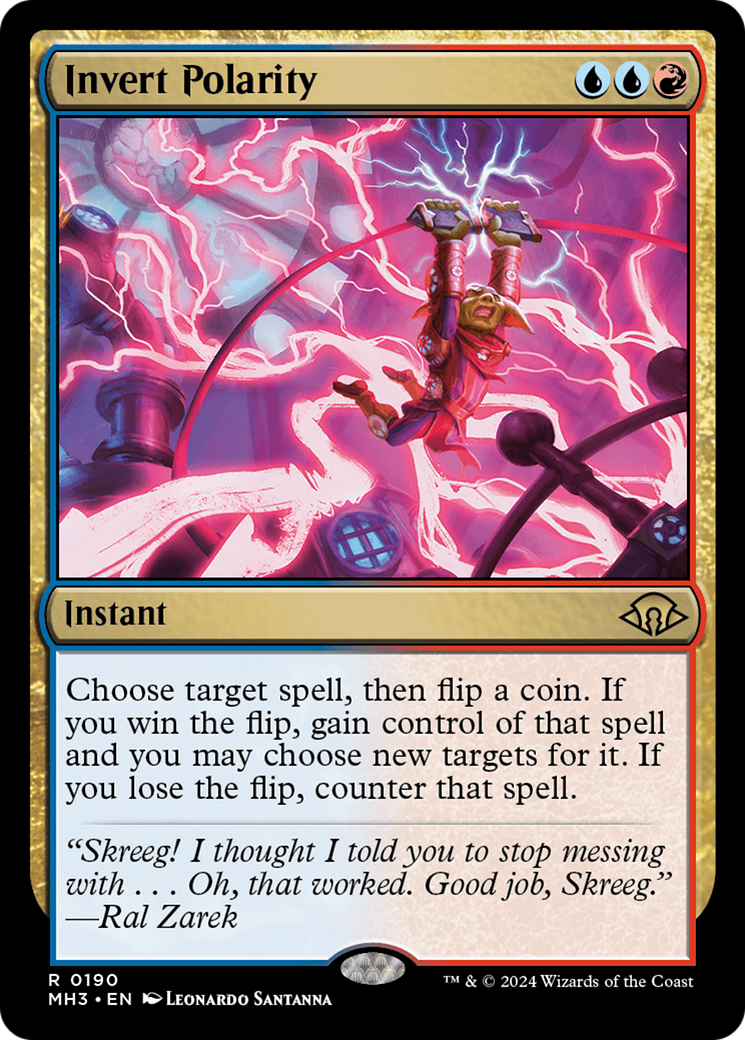 Invert Polarity (MH3-190) - Modern Horizons 3 Foil