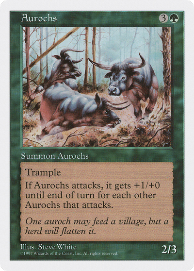 Aurochs (5ED-279) - Fifth Edition