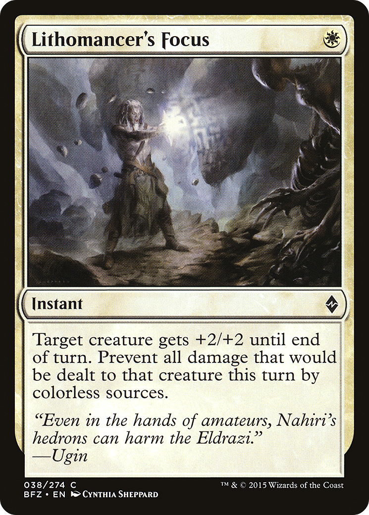 Lithomancer's Focus (BFZ-038) - Battle for Zendikar